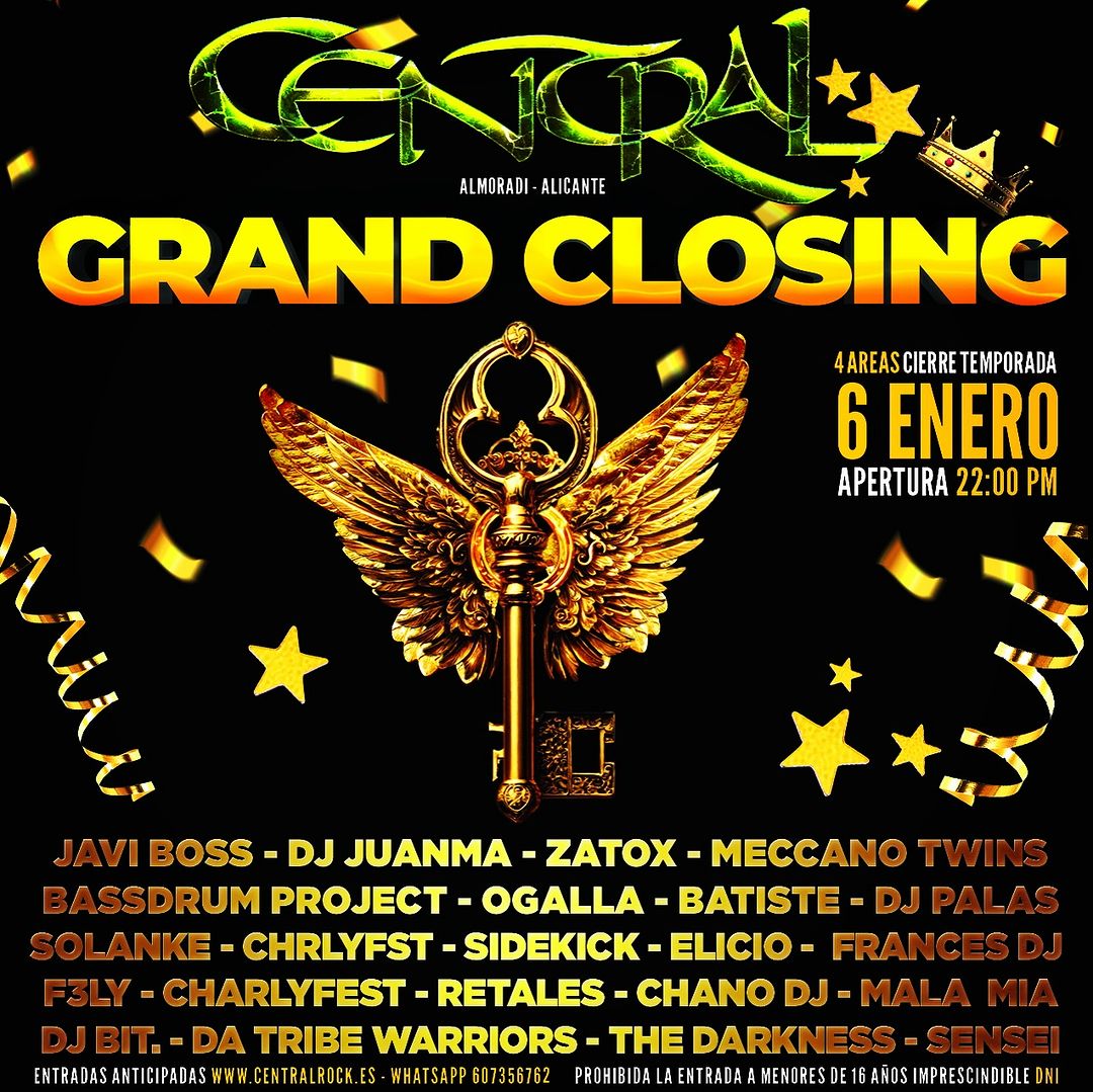 Central Rock - GRAND CLOSING