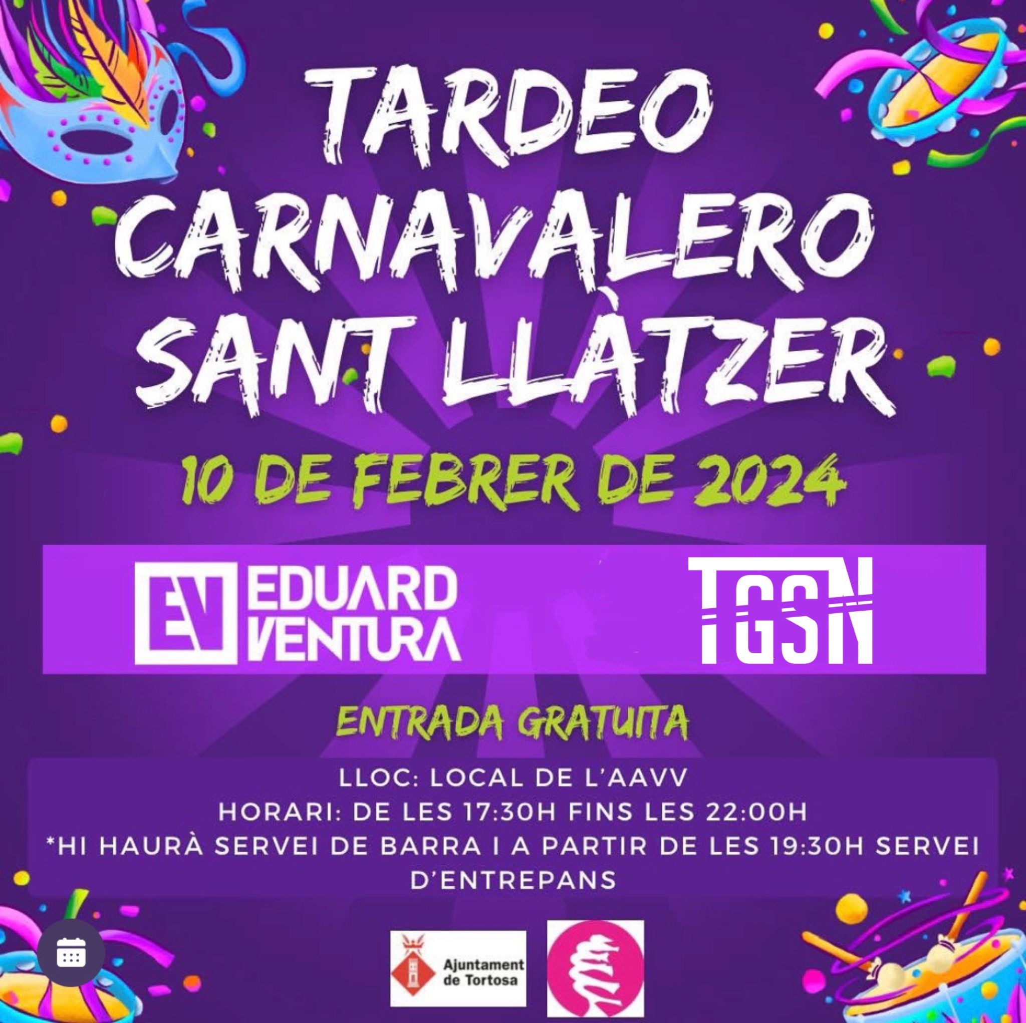 Tardeo Carnaval Sant Llàtzer